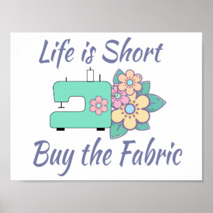 Poster Comprar o Tecido, costura, colcha, artesanatos