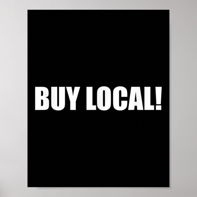Poster Comprar Proteção Ambiental Local, Bem-Estar Animal (Frente)