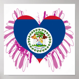 Pôster Compre a bandeira de Belize