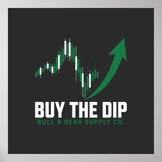 Poster Compre a Queda — Edição Crypto & Trader de Ações