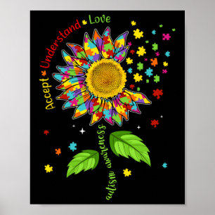 Poster Compreender Autismo Admissível Consciência do Amor