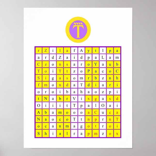 Pôster Comprimido de ar Enochian do ouro Dawn / Torre de  (Frente)