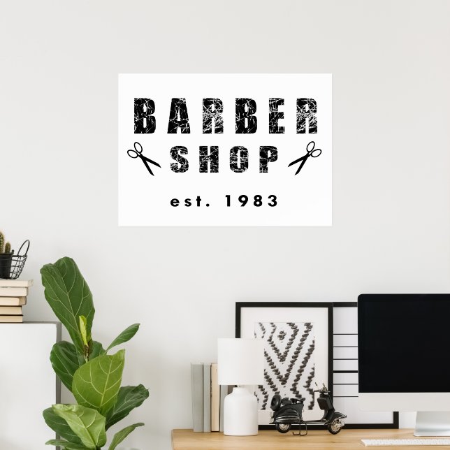 Poster Compro Barber (Escritório em casa)