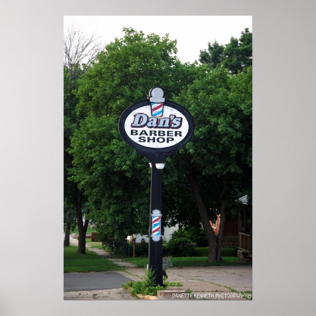 Poster Compro Barber de Dan (Frente)