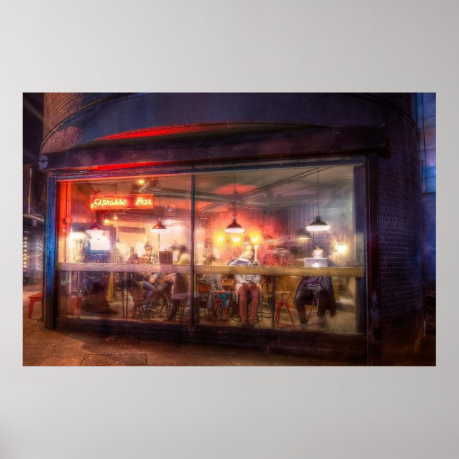 Poster Compro de café embutido (Frente)