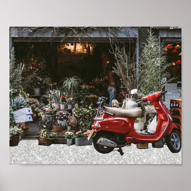 Poster compro de flores (Frente)