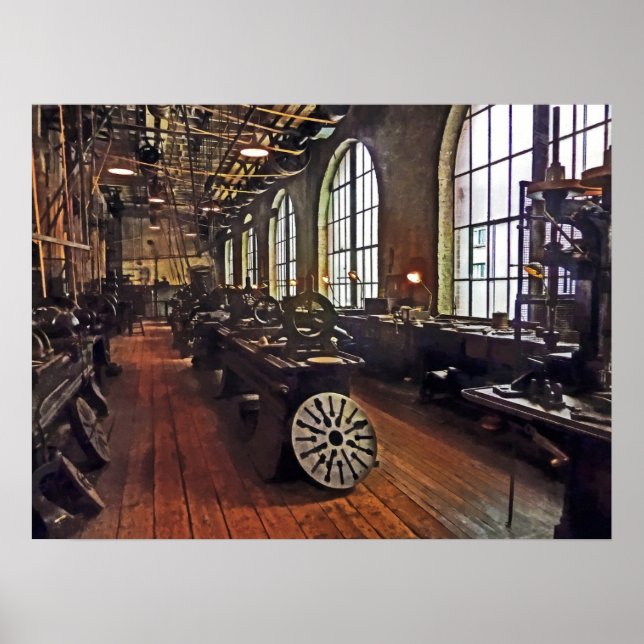 Pôster Compro de Máquina de Fábrica (Frente)