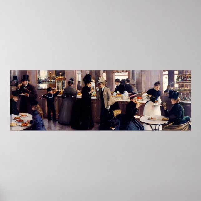 Poster Compro de pastelaria Gloppe sobre Champs-Elysee (Frente)