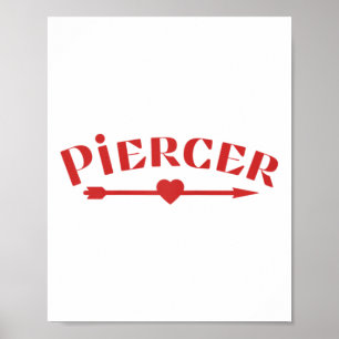 Poster Compro de Piercer Arrow Heart Professional Piercin