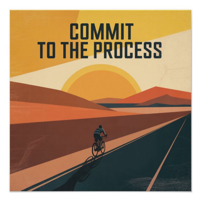 Pôster Comprometa-se Com o Processo (Frente)