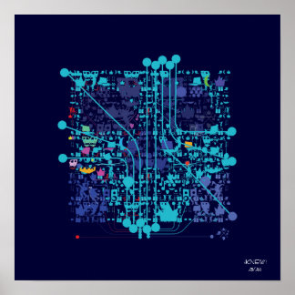 Pôster "Compuerchip/Skull Poster"