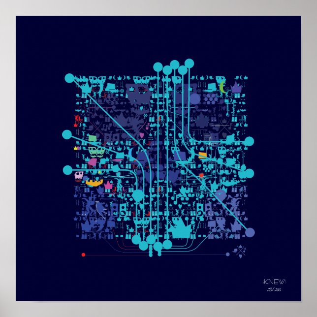 Pôster "Compuerchip/Skull Poster" (Frente)