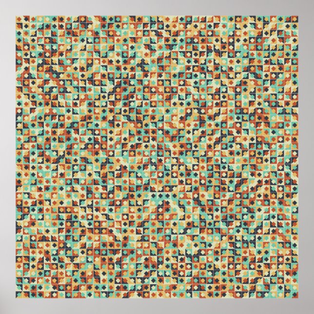 Poster Computação gerativa de padrão geométrico abstrato (Frente)