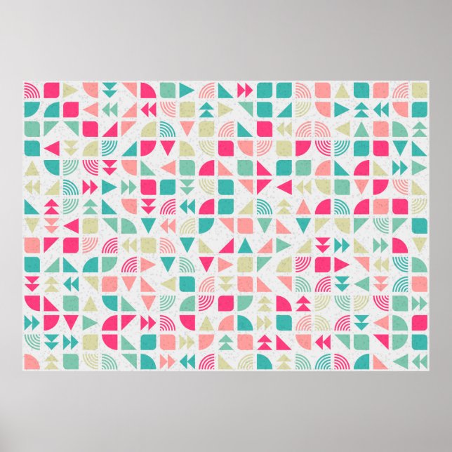 Poster Computação gerativa de padrão geométrico abstrato (Frente)