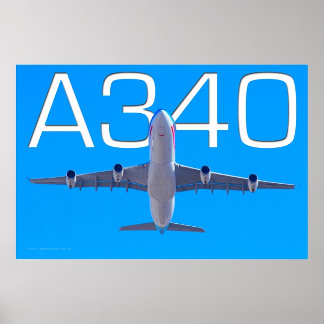 POSTER COMPUTADOR AÉREO A340 (Frente)