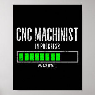 Poster Computador CNC Em Andamento Aguarde...