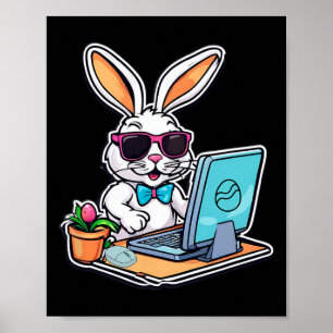 Poster Computador coelho da Páscoa Amantes de Vídeo 1
