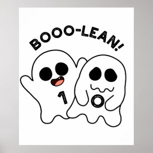 Poster Computador Engraçado Boo-lean Ghost Boolean Pun