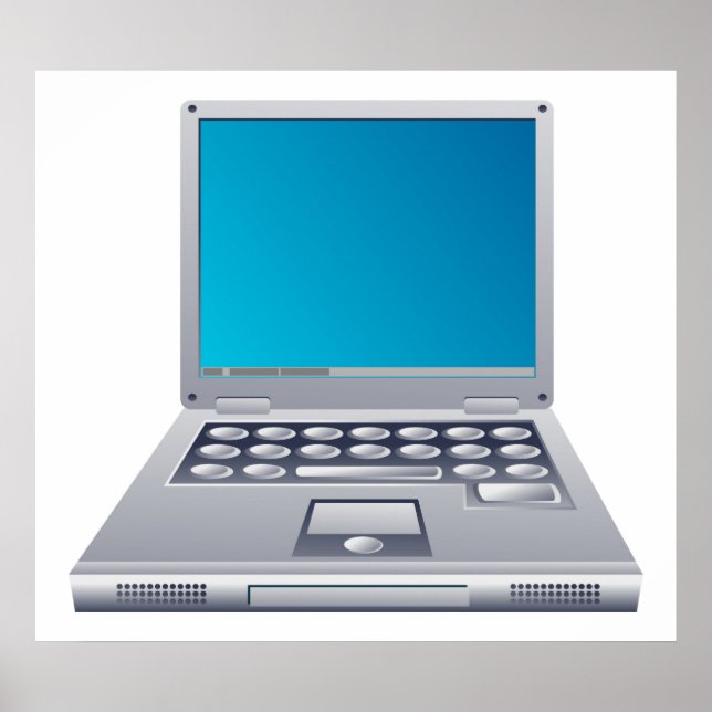 Pôster Computador laptop (Frente)