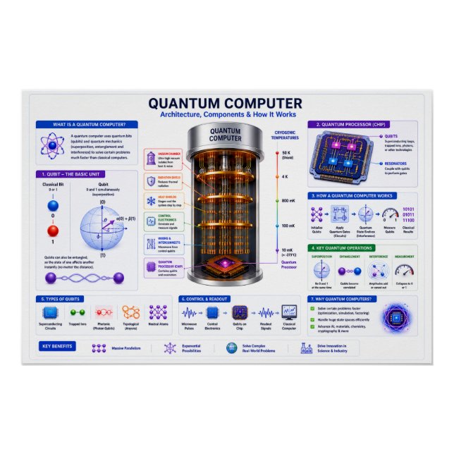 Pôster Computador Quântico (Frente)
