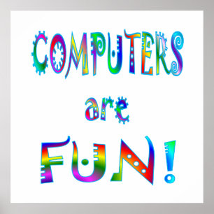 Pôster Computadores são divertidos