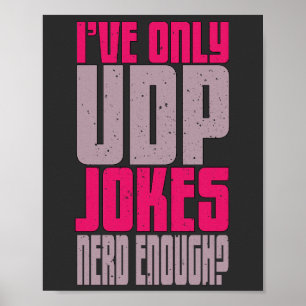 Poster Computer Science Programmer udp Joke 