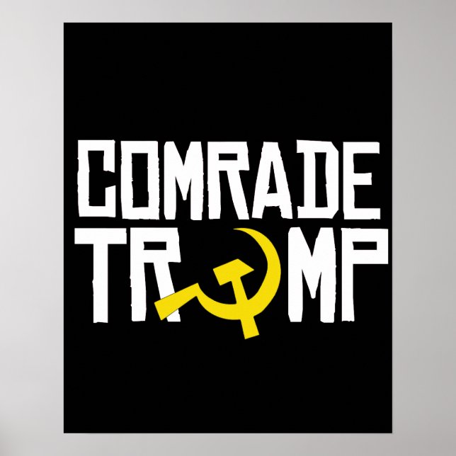 Poster Comrade Trump — Anti-Trump Design — (Frente)