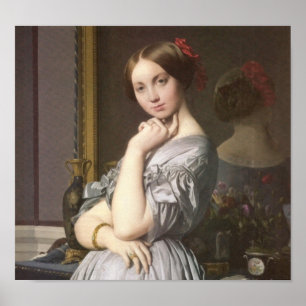 Pôster Comtesse d'Haussonville (pormenores), Ingres