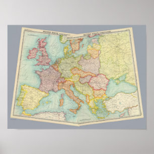 Pôster Comunicações compostas de Europa