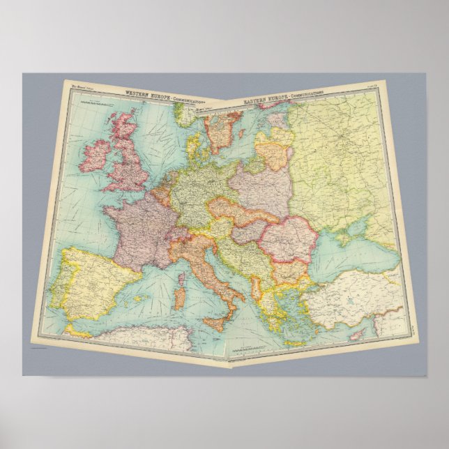 Pôster Comunicações da Europa composta (Frente)