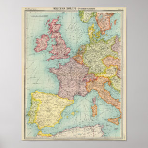 Pôster Comunicações de Europa ocidental
