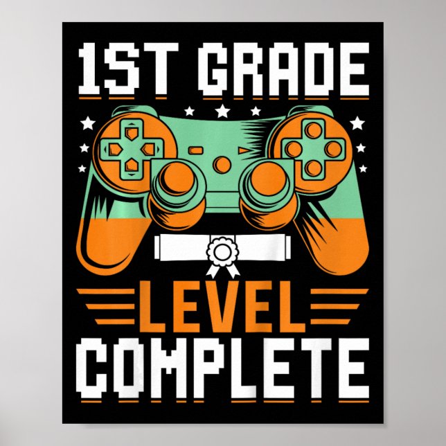 Poster Con de Jogo de Vídeo de Graduação Completa de Níve (Frente)