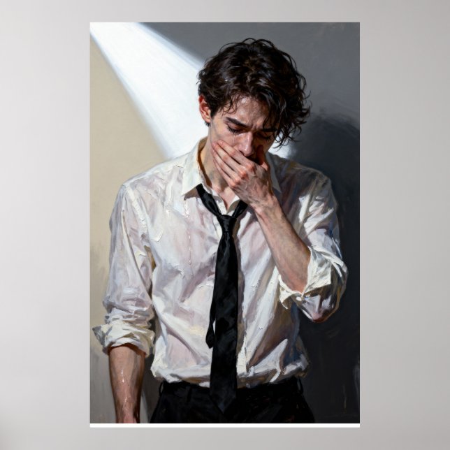 Poster Concealed Distress in Light and Shadow (Frente)