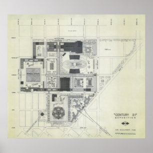 Poster Conceito aéreo da agulha do espaço que tira 2