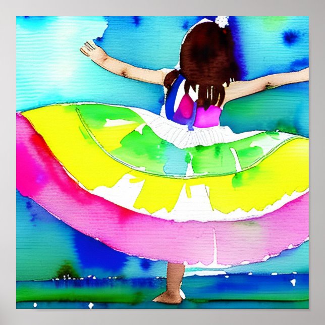 Poster Conceito de Rapariga Arte (Frente)