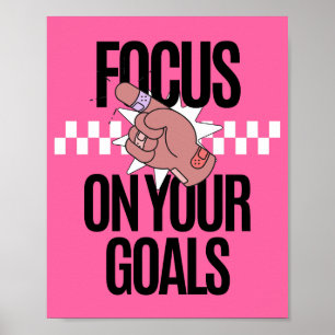 Poster Concentre-se na sua inspiração de metas