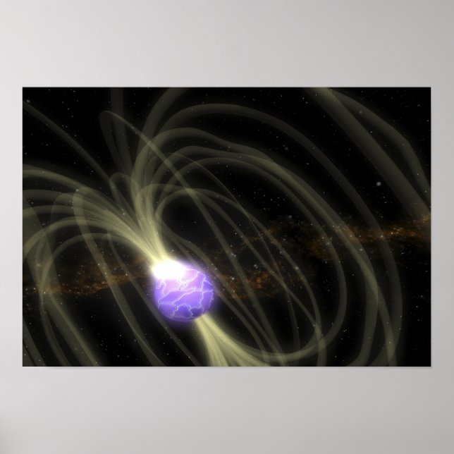 Poster Concepção artística da magneta SGR 1806-20 (Frente)
