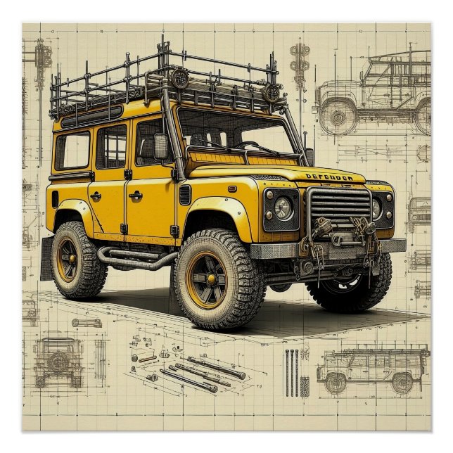 Pôster Concept Defender Glossy Poster (Frente)