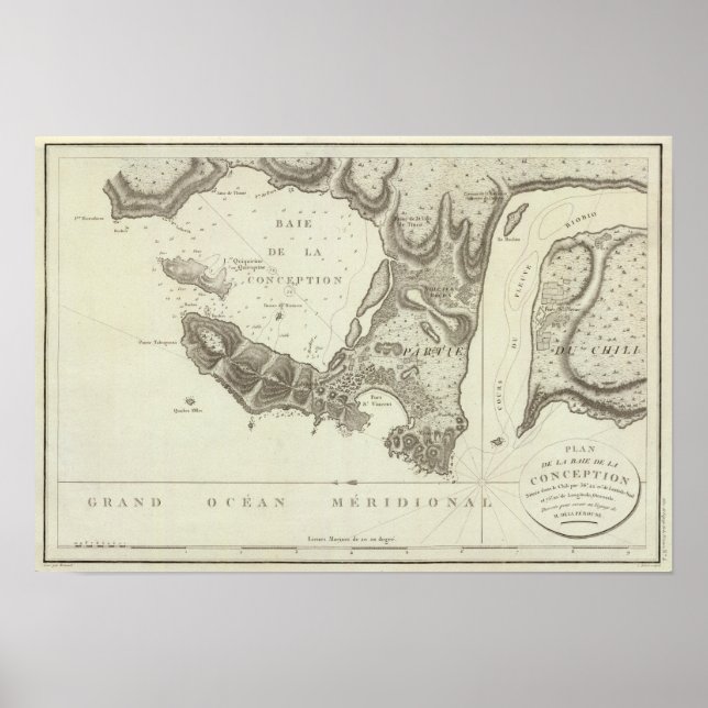 Pôster Conception Bay, Chile (Frente)