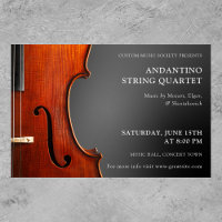Concert String Quartet Violin Considerando