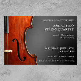 Poster Concert String Quartet Violin Considerando