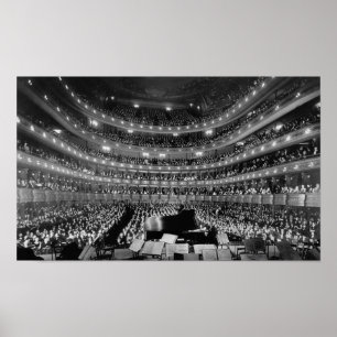 Poster Concerto metropolitano velho do teatro da ópera -