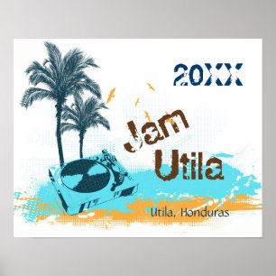 Pôster Concerto tropical Jam Utila Honduras