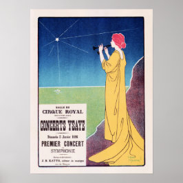 Poster CONCERTO YSAYE Henri Meunier Maitres De L' Affiche