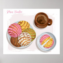 Concha Pan Dulce e Champurrado Mug Kitchen