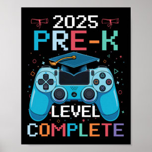 Poster Concluído o Nível Pré-escolar, Garoto Videojogador