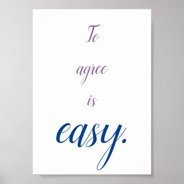 Poster Concordar é fácil citar mini (Frente)