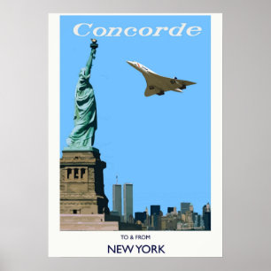 Poster Concorde to  from New York