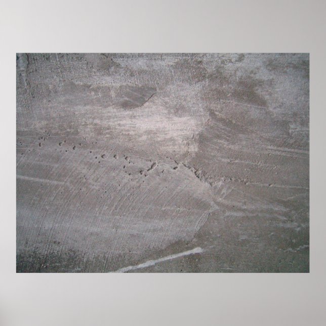 Poster Concrete grey gray wall plaster (Frente)