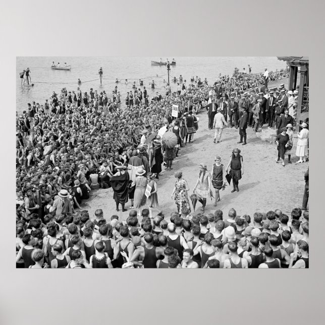 Poster Concurso de Beleza Banheira, 1920 (Frente)